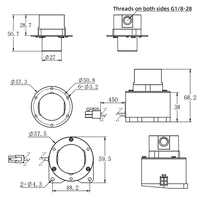 Pompes à engrenages industrielles à longue durée de vie pour le transfert de liquides, de lubrifiants pour petits moteurs, d'huile, de carburant, avec fonction de mesure et de circulation magnétique pour le chauffage