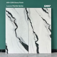 Carreau céramique marbre corps entier 600x1200, antidérapant résistant à l'usure pour mur de salle de bain et sol de salon desig