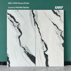 Piastrella ceramica marmo corpo pieno 600x1200, antiscivolo resistente all'usura per parete <span class=keywords><strong>bagno</strong></span> pavimento soggiorno design mod - Product Image 3