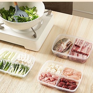 Hot Selling Wholesale Plastic Stackable Frozen Meat Grid Box <b>Refrigerator</b> Storage Box for Prepared Food - Product Image 4
