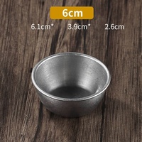 Mini bols à sauce, finition satinée mate en acier inoxydable, coupelles à soufflé, pour petites portions d'épices et de condiments