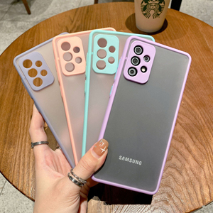 Funda translúcida para Samsung A53, carcasa lisa de TPU, Color a la moda, para Galaxy A33, S21, FE, A52, <span class=keywords><strong>A22</strong></span>, A51, M31s, <span class=keywords><strong>A32</strong></span> - Product Image 1