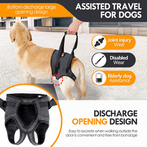 Arnês Ajustável para Cães com Suporte para as Patas Traseiras, Sling Carrier para Cães de Médio e Grande Porte - Product Image 3