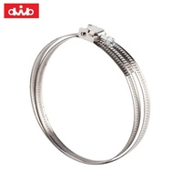 Acier inoxydable 201 304 Clip de tuyau Type américain Collier de serrage bande engrenage à vis sans fin allemand SS W1 W2 W3 W4 Collier de serrage hydraulique