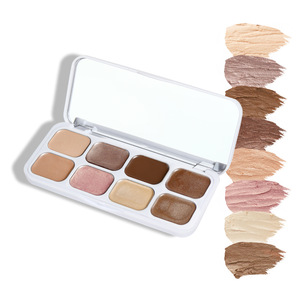 Paleta de Iluminadores y Bronzadores en Crema COOL STORY, 8 Colores Mate y Brillantes, Maquillaje Mineral Prensado Natural a Prueba de Agua para Contorno Facial - Product Image 5