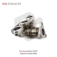 Collecteur d'échappement en acier inoxydable ING Fashion pour Smart Fortwo W451, haute performance, pièces de tuning automobile, 1,5 mm