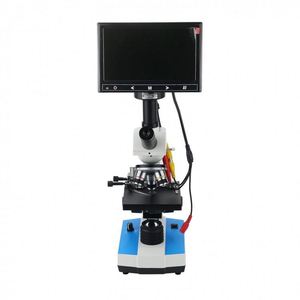 7&quot; LCD Display + Aluminum Case + 5MP <strong>Pixel</strong> XSP-116D 400X Blood Digital <strong>Microscope</strong> for Underwater Microorganisms/Student Rearch