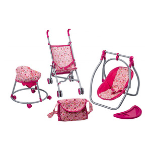Npk — ensemble de meubles de poupée à personnaliser 4 en 1, adorables jouets de poussette <span class=keywords><strong>et</strong></span> de balançoire pour bébé fille - Product Image 2