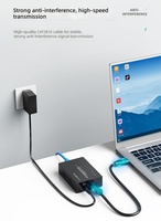 Extensor HDMI de 135 m, 1080P, 60 Hz, Extensor de Audio y Video, Cable de Red Cat5E/Cat6, Extensor de Señal Ethernet de 1.65 Gbps/165 Hz