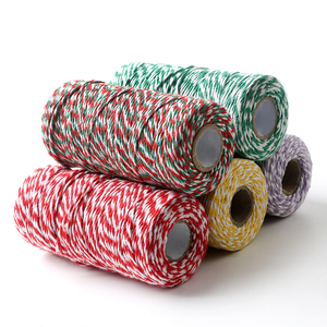 سعر المصنع حبل قطني مخصص ملتوي يدوي الصنع 2 من حبل مضفر قطن من القطن من قطعة واحدة/ياردة - Product Image 3