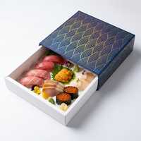 Boîte d'emballage pour traiteur personnalisée avec fenêtre transparente, grande boîte en papier kraft pour aliments, boîte à bento pour le déjeuner