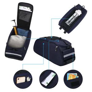 Muestra Gratis, Bolsas Traseras para Bicicleta de Gran Capacidad, Bolsa de Transporte Multiusos de EVA para Bicicleta de Montaña y Carretera, Bolsa Expandible para Portaequipajes Trasero de Ciclismo - Product Image 3