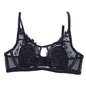 New Fashion Sexy Underwear Rabbits Ears Embroidered Lace Lingerie Push up <b>Bra</b> Set for Women - Product Image 4