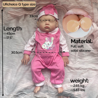 Poupées réalistes pour filles, corps entier en silicone, imperméables, 18 pouces, poupées reborn réalistes, souples et douces, poupées d'accompagnement