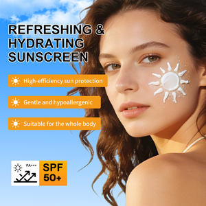 Private Label OEM SPF50+ Nicotinamide <b>Sunscreen</b> Korean Uv Resistant Lightweight Refreshing Hydrating Portable Travel Size 40g - Product Image 3