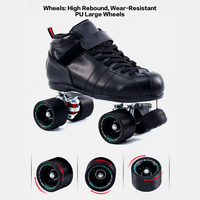 Patins à roulettes Quad Speed Skates Roller Derby professionnels, chaussures à roulettes à 4 roues pour adultes, pour l'extérieur et l'intérieur