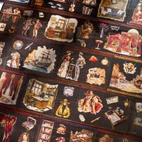 Paquete de 20 Pegatinas con Temática de Teatro, Serie Teatro Europeo 4, Collages Retro Hechos a Mano, Decoración Festiva, Material PET