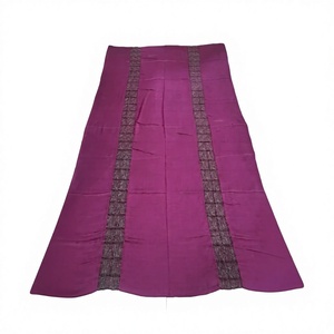 Women Lightweight Viscose Lace Purple Geometric Pattern Hijab Medium Length <b>Shawl</b> Scarf Durable Daily Wear All Seasons - Product Image 1