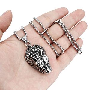 <span class=keywords><strong>Collana</strong></span> <span class=keywords><strong>con</strong></span> ciondolo cubano in acciaio inossidabile personalizzata di alta qualità da uomo <span class=keywords><strong>con</strong></span> catena a maglie alla moda <span class=keywords><strong>con</strong></span> Design animale - Product Image 3