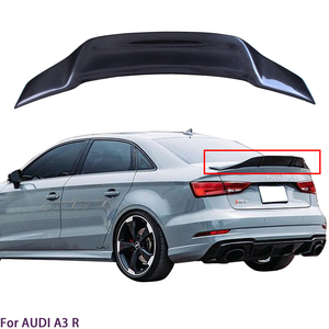 For A3 S3 RS3 8V R Style Real Carbon Fiber Material Rear Spoiler Trunk Wing 2013-2020 - Product Image 1