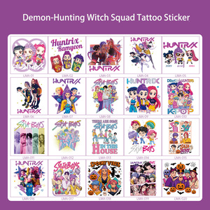 Ensemble <span class=keywords><strong>de</strong></span> tatouages temporaires imperméables avec 50 motifs - Chasse aux sorcières Cosplay / Concert <span class=keywords><strong>de</strong></span> groupe <span class=keywords><strong>de</strong></span> garçons Autocollants pour le visage et le corps - Product Image 5