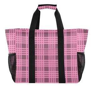 Oversize Portable Clothes Storage Basket Beach Bag Hawaiian Pink Palaka <b>Sublimation</b> Print Dust Bag Custom Laundry Basket - Product Image 2