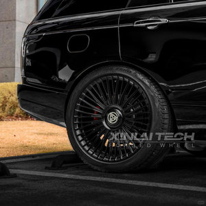 ล้อฟอร์จ XINLAI 5x114.3 5x120 สำหรับรถเทสล่า รุ่น 3 Performance, Model Y, S, X ขนาด 19 20 21 22 นิ้ว สีดำเงา ลายหลายก้าน ทำจากอัลลอย - Product Image 3