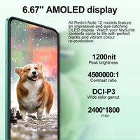Teléfono Inteligente Original Note 12 5G al por Mayor, Octa Core HD LED 120Hz, Carga Rápida de 33W, 8+256GB, Android