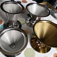 Filtre à café en fil d'acier tissé OEM, taille/densité de maille personnalisées, maille métallique tissée pour cafés/restaurants