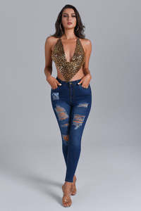 Hot Sale Women <strong>Leopard</strong> <strong>Print</strong> Tank <strong>Top</strong> Metal Vest Summer Sexy Short Backless Crop <strong>Tops</strong> V Neck Street Club <strong>Camis</strong> - Product Image 5