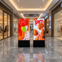 Écran LED intérieur P1.9, luminosité 7000 cd, profondeur de couleur 10 bits, CMS intégré 178 °   Écran publicitaire sur pied avec angle de vision réglable