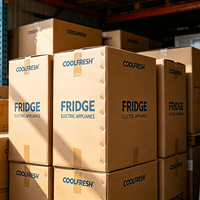 Boîtes d'emballage pour réfrigérateurs en gros, boîtes en carton ondulé blanc imperméable pour l'expédition de réfrigérateurs