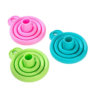 सिलिकॉन ढहने वाला फनल फोल्डेबल रसोई उपकरण फनल पानी के लिए तरल हस्तांतरण संकीर्ण और चौड़ा मुंह फंगरे फंगरे - Product Image 3