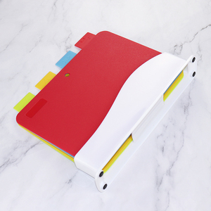 ชุดเขียงพลาสติกเกรดอาหาร 4 ชิ้น หนา 2 มม. ปลอดสาร BPA ใช้กับเครื่องล้างจานได้ พร้อมที่วาง - Product Image 3