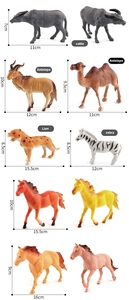 Wholesale Environment Friendly Solid PVC Material High Simulation Animal Figure Toys <b>Set</b> <b>Farm</b> Animals Panda Horse Model - Product Image 4