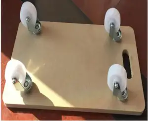 Pabrik Grosir Multifungsi 200KG Kapasitas Beban MDF Kayu <span class=keywords><strong>Dolly</strong></span> Alat Gerobak dengan 4 Roda Truk Kereta Troli - Product Image 2