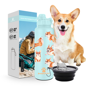 32oz cane mamma isolamento sottovuoto fiaschetta in <span class=keywords><strong>acciaio</strong></span> <span class=keywords><strong>inox</strong></span> a doppia parete bottiglie di acqua - Product Image 3