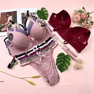 <span class=keywords><strong>Reggiseno</strong></span> push-up Y6002 da 2,15 dollari, taglie 42-52D, con <span class=keywords><strong>3</strong></span> ganci, ferretto e spalline decorative, copertura completa. - Product Image 2