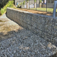 Malla de Gabion Recubierta de Galfan, Jaula de Piedra Tejida para Protección de Taludes de Carreteras y Ferrocarriles