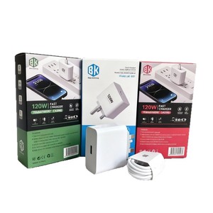 120W QC3.0 Quick Charge 120W <b>USB</b> Fast Charging Mobile Phone Charger Travel <b>Adapter</b> With Cable for Xiaomi/Huawei/Samsung - Product Image 2