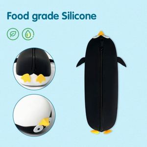 Cute Eco-Friendly Modern Silicone <b>Brush</b> Holder Portable Soft Cosmetic Bag With Zipper Travel <b>Makeup</b> Organizers <b>Case</b> - Product Image 3