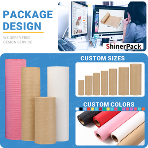 Tái Chế Tùy Chỉnh Kích Thước Tổ Ong Bao Bì Giấy Tổ Ong Đệm Giấy Cuộn Màu Nâu Tổ Ong Giấy Kraft - Product Image 4