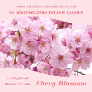 Poudre de Sakura OEM ODM - Poudre de fleurs de cerisier, ingrédient alimentaire naturel végétalien pour le latte au sakura, les boissons printanières, les desserts, les smoothies et la pâtisserie - Product Image 4