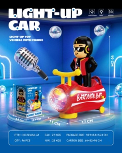 Nouvelle Voiture de Course Électrique Rotative Universelle 2026, Jouet Musical Lumineux LED Coloré, Motif Chat Spatial et Ours Panda, Cadeau d'Anniversaire pour Enfants - Product Image 6