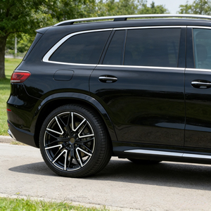 Ruedas Forjadas YUDAO OEM&ODM de 22 y 24 Pulgadas 5x130, Dos Tonos, Plateado Brillante y Negro, Diseño de Dos Piezas, Cóncavas Profundas para Benz GLS SUV - Product Image 5