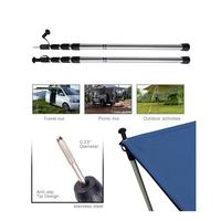 Poteaux d'auvent personnalisés abri de bâche pôle de tente extérieure anodisé pliable plage Camping tige randonnée tente tole