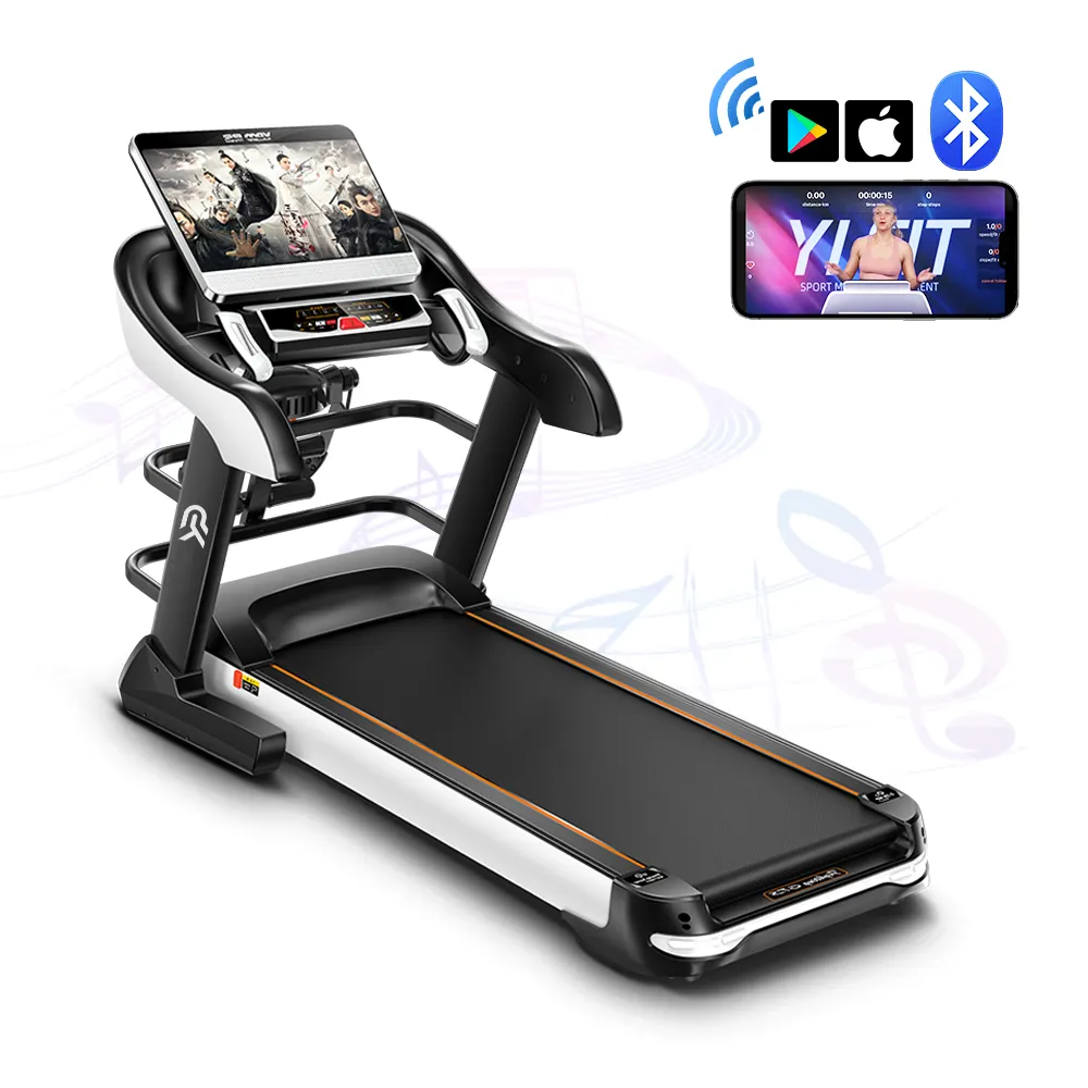 Ypoo 3.0hp AC Motor Loopband Semi Commerciële Loopband 150Kg Elektrische Gym Fitness Fitness Commerciële Loopband Met Ypoofit App