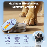 Baume pour pattes et nez de chien Lick-Safe 2,1 oz, baume naturel pour chien à l'huile de coco pour nez sec, pattes gercées, cire pour pattes de chat, beurre pour le nez