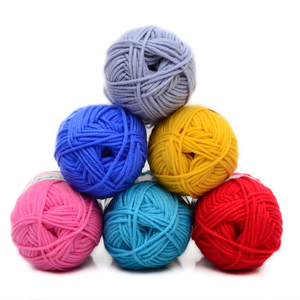 Fil à crocheter 4 Loyal Acrylic Milk Cotton, fil à tricoter DIY de grosueur moyenne, pour couvertures <span class=keywords><strong>au</strong></span> <span class=keywords><strong>crochet</strong></span> faites main pour poupées et articles ménagers - Product Image 2