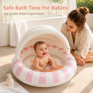 Baignoire gonflable pour bébé avec auvent, piscine <span class=keywords><strong>de</strong></span> <span class=keywords><strong>bain</strong></span> portable <span class=keywords><strong>en</strong></span> <span class=keywords><strong>PVC</strong></span> pour nourrissons, pour la maison, la salle <span class=keywords><strong>de</strong></span> <span class=keywords><strong>bain</strong></span>, les voyages, vente <span class=keywords><strong>en</strong></span> gros - Product Image 3